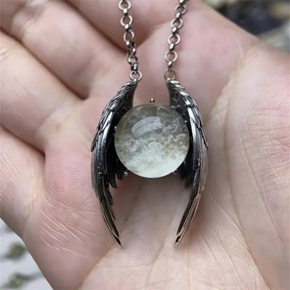 Ghost Crystal Pendant Necklace Original Niche Retro Unique Personality High-end Pendant Accessory