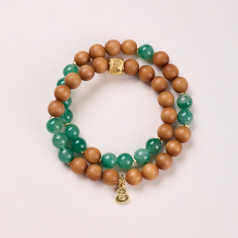 Natural 8MM African Jade Bracelet Neon Jade Necklace Earrings Bracelet Festival Chinese Style Gift
