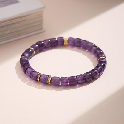 Natural Dopamine Natural Stone Bracelet for Women Rainbow Gold Diamond Multi-Gemstone High-End Texture Friendship Bracelet