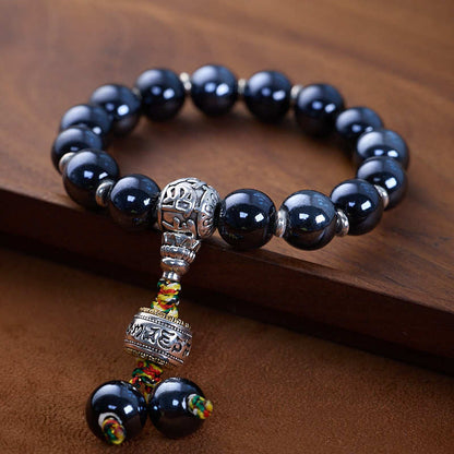 2025 Year of the Snake Yongxiang Ash Glaze Bracelet Ash Porcelain Vajra Glaze Bracelet Temple Blessing Gift