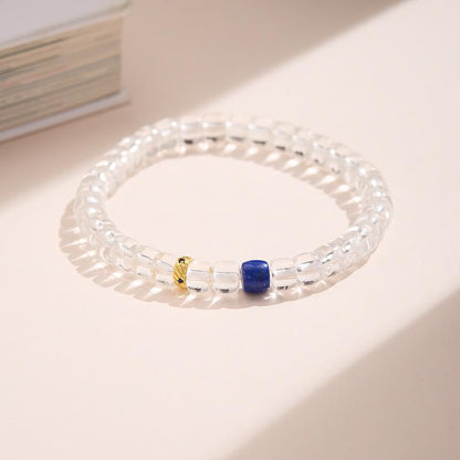 Natural Dopamine Natural Stone Bracelet for Women Rainbow Gold Diamond Multi-Gemstone High-End Texture Friendship Bracelet
