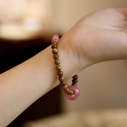 Natural Kuk Bodhi Bracelet Salt Source Agate Simple New Chinese Style Design Cultural Play Bracelet Gift for Best Friend