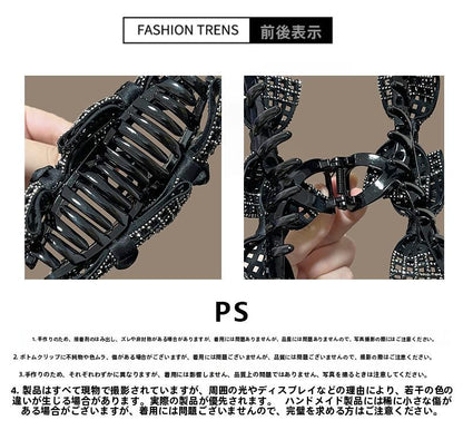 Oriental Pearl [Zhilan] Ancient Style French Korean Bow Elegant Hair Clip High-end Hair Accessory