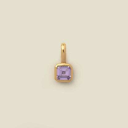 Titanium Steel 12 Birthstone Pendant DIY Accessories Necklace for Women Twelve Colorful Birthstone Cubic Zirconia Pendant