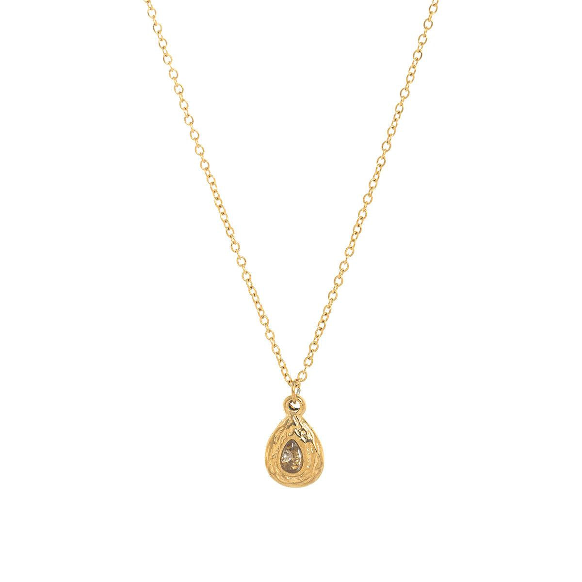 Titanium Steel Color Retention In Stock December Birthstone Irregular Pendant Necklace Round Coin Necklace