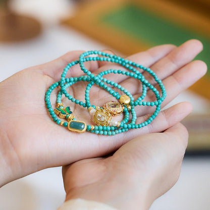 Natural Turquoise Bracelet for Women S925 Silver Inlaid Blue Water Jade Exquisite Texture Bracelet Best Friend Gift