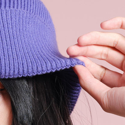Autumn Winter Knitted Hat for Women Korean Version Large Head Circumference Fashionable Cold Hat for Men Trendy Woolen Hat Couple Matching Style