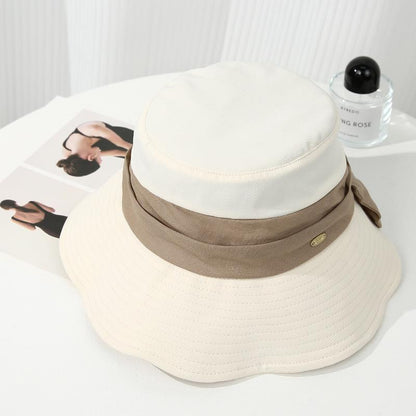 [Special Offer] Spring Summer Women's Sun Hat Outdoor Casual Sun Hat Face Slimming Sun Protection Hat Bowknot Fisherman Hat