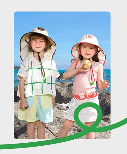 Children's Sun Hat Summer UV Protection Baby Sun Hat Boys Girls Sun Hat Wide Brim Sun Hat