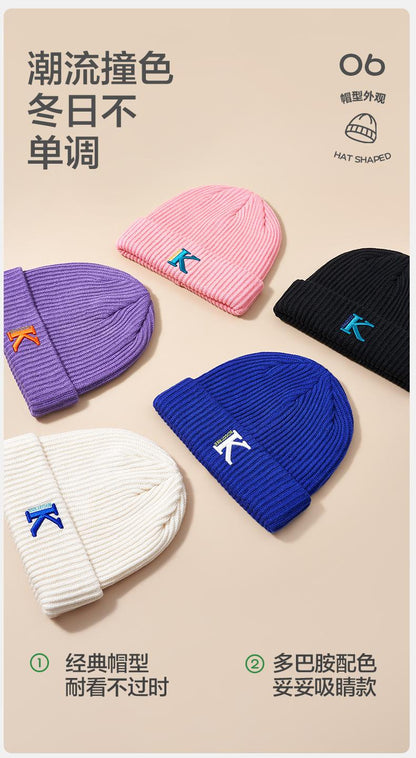 Children's Hat Boys and Girls Autumn Winter Korean Style Warm Knitted Anti-Pilling Fashion Baby Wool Hat