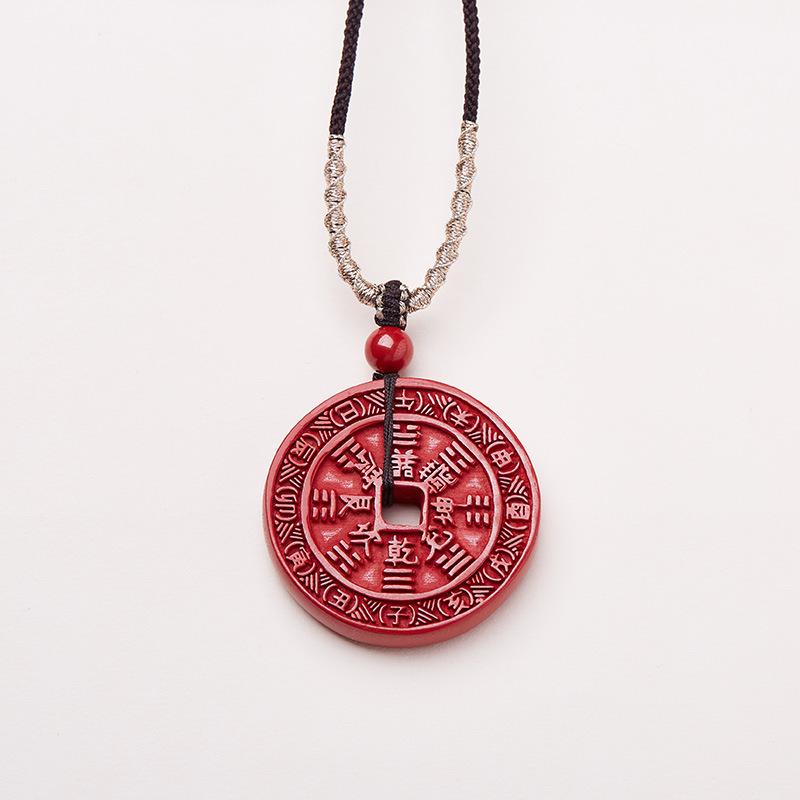 Shanggui Expenditure Necklace Original Ore High Content Purple Gold Sand Imperial Sand Necklace Zodiac Year Cinnabar Pendant Jewelry