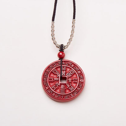 Shanggui Expenditure Necklace Original Ore High Content Purple Gold Sand Imperial Sand Necklace Zodiac Year Cinnabar Pendant Jewelry