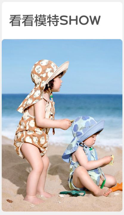 KK Tree Baby Sun Hat Spring and Autumn Style Baby Sun Hat Boys and Girls Big Brim Sun Hat 2025 New Style