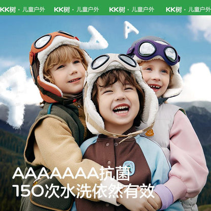 Pilot Children's Hat Autumn Winter Boys Lei Feng Hat Girls Windproof Ear Protection Baby Warm Hat
