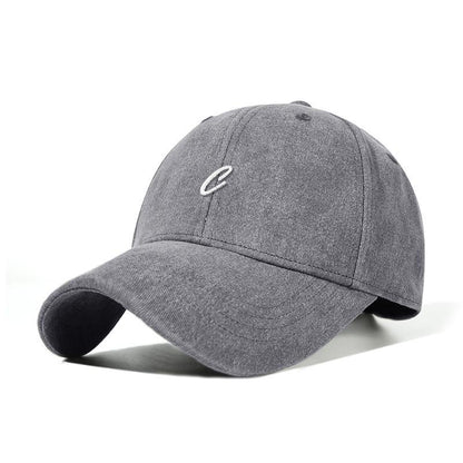 Spring Summer Hat Women Outdoor Sun Protection Baseball Cap Men Original Retro Embroidery Face Slimming Duckbill Cap