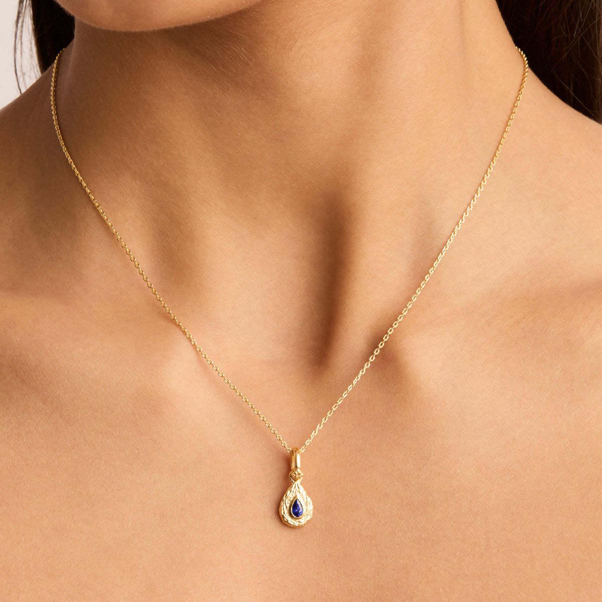 Titanium Steel Color Retention In Stock December Birthstone Irregular Pendant Necklace Round Coin Necklace