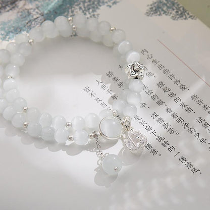 Cat's Eye Stone Bracelet for Women, Temple Style Bracelet, Hangzhou Proxy, Xiaohongshu Internet Celebrity Style, National Style Bracelet