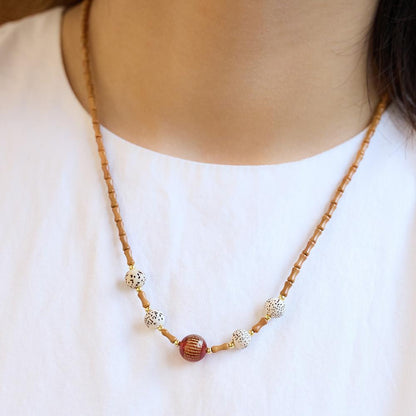 Nanhong Dream Bamboo Knot Olive Stone Bracelet Star Moon Bodhi Red Agate Heart Sutra Three-Circle Multi-Treasure Bracelet