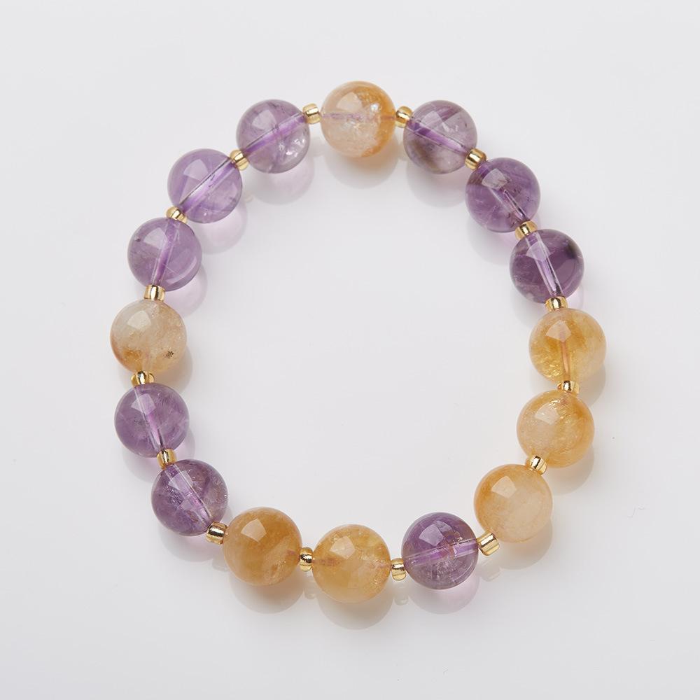 Nine Purple Fire Bracelet for Women Amethyst Purple Phantom Design Crystal Gemstone DIY Bracelet Collection