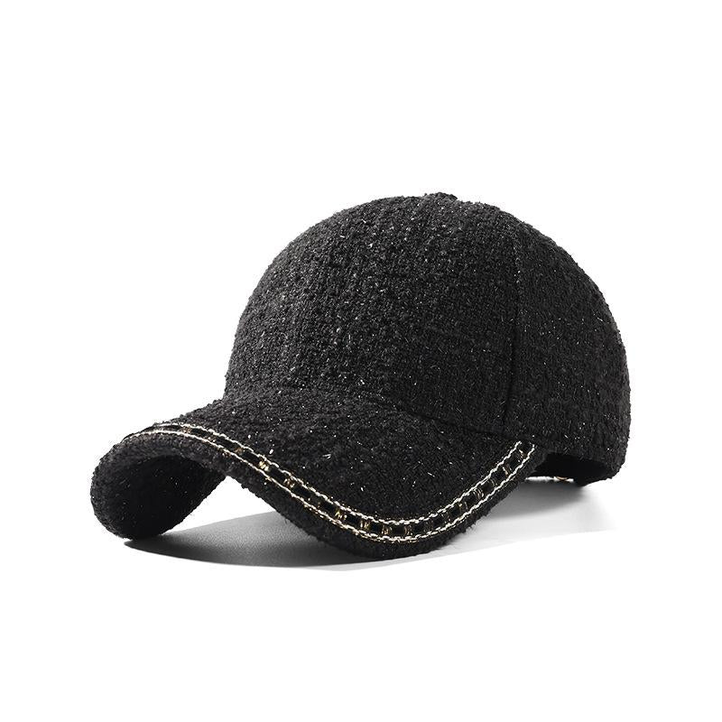 Classic Style Baseball Cap for Women Autumn and Winter Peaked Cap Korean Style Trendy All-Matching Hat Subnet Red Wind Makes Face Look Smaller