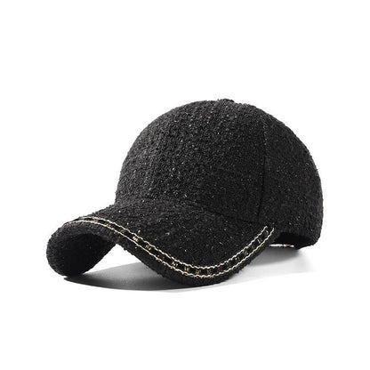 Classic Style Baseball Cap for Women Autumn and Winter Peaked Cap Korean Style Trendy All-Matching Hat Subnet Red Wind Makes Face Look Smaller