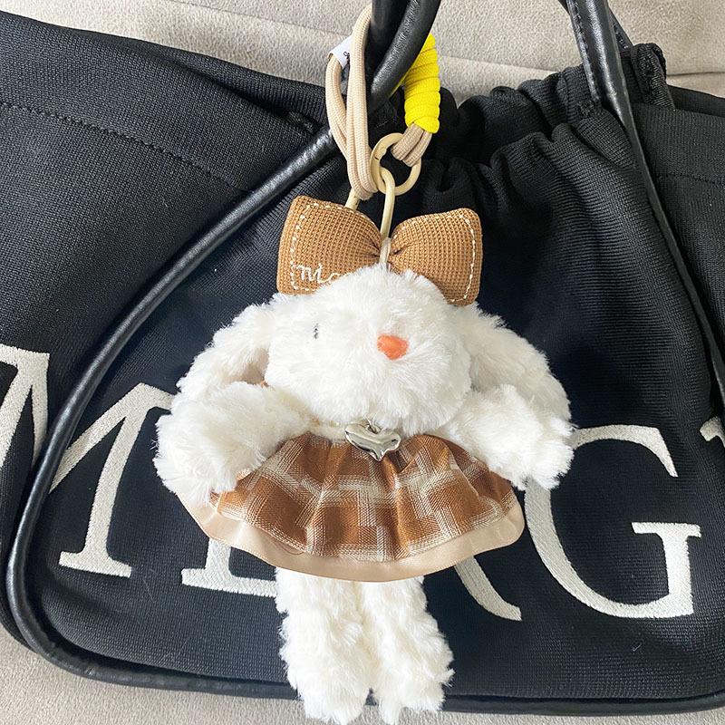 Plush Soft Cute Keychain Pendant Little Red Book Same Style Adorable Rabbit Plush Doll Cartoon Bag Pendant for Women