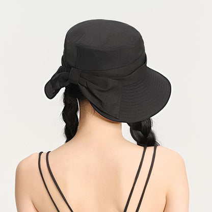 [Special Offer] Spring Summer Women's Sun Hat Outdoor Casual Sun Hat Face Slimming Sun Protection Hat Bowknot Fisherman Hat