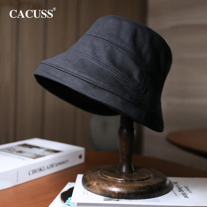Sun Hat for Women Simple Versatile Fisherman Hat In Stock Japanese Style Large Head Circumference Sun Hat Korean Trendy Brand Wide Brim Hat