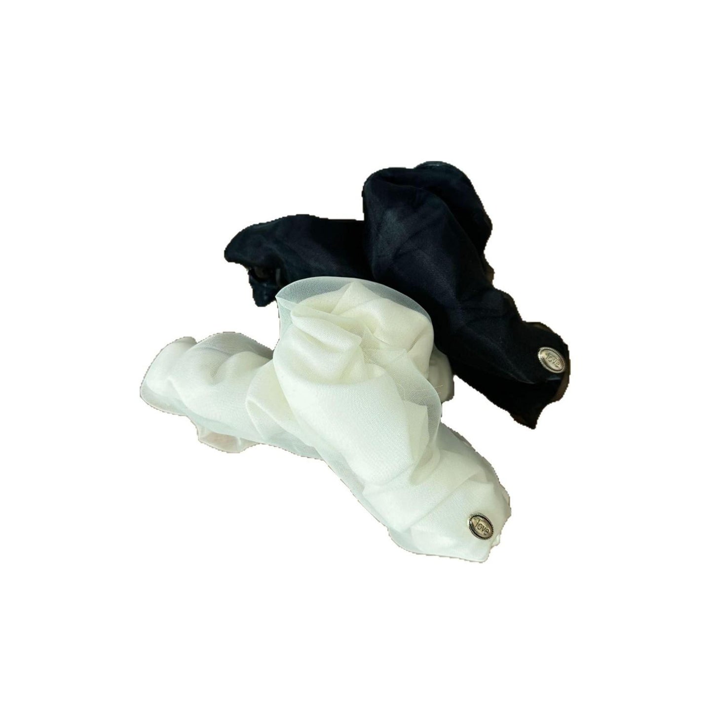 [Two-tone Flowing Light] Light Luxury Shiny Pleated Small Claw Clip Elegant Internet Celebrity Hair Clip Women Fashion Versatile Hairpin French Style
