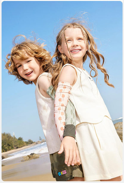 Kocotree Children's Ice Sleeve Boys and Girls Ice Silk Sun Protection Baby Oversleeve Summer Thin Breathable Arm UV Protection