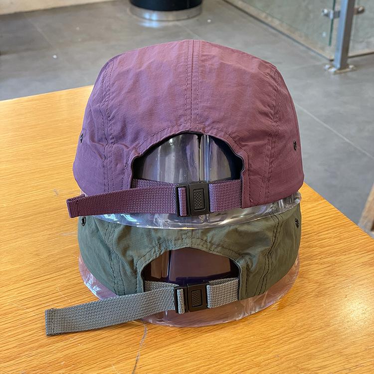 Spring, Summer, Autumn Outdoor Quick-Dry Baseball Cap Women's Japanese Short Brim Baseball Hat Men and Women Street Soft Brim Five-Piece Sun Hat
