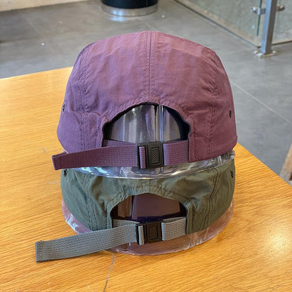 Spring, Summer, Autumn Outdoor Quick-Dry Baseball Cap Women's Japanese Short Brim Baseball Hat Men and Women Street Soft Brim Five-Piece Sun Hat