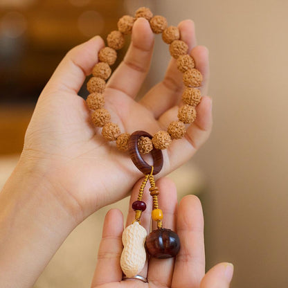 Original Rudraksha Bracelet Olivine Tea Crystal Agate Crystal Couple Bracelet