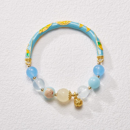 Xianji Same Style Half-Life Natural Sunstone Bracelet for Women Lily of the Valley Ruyi Half Bracelet Best Friend Gift
