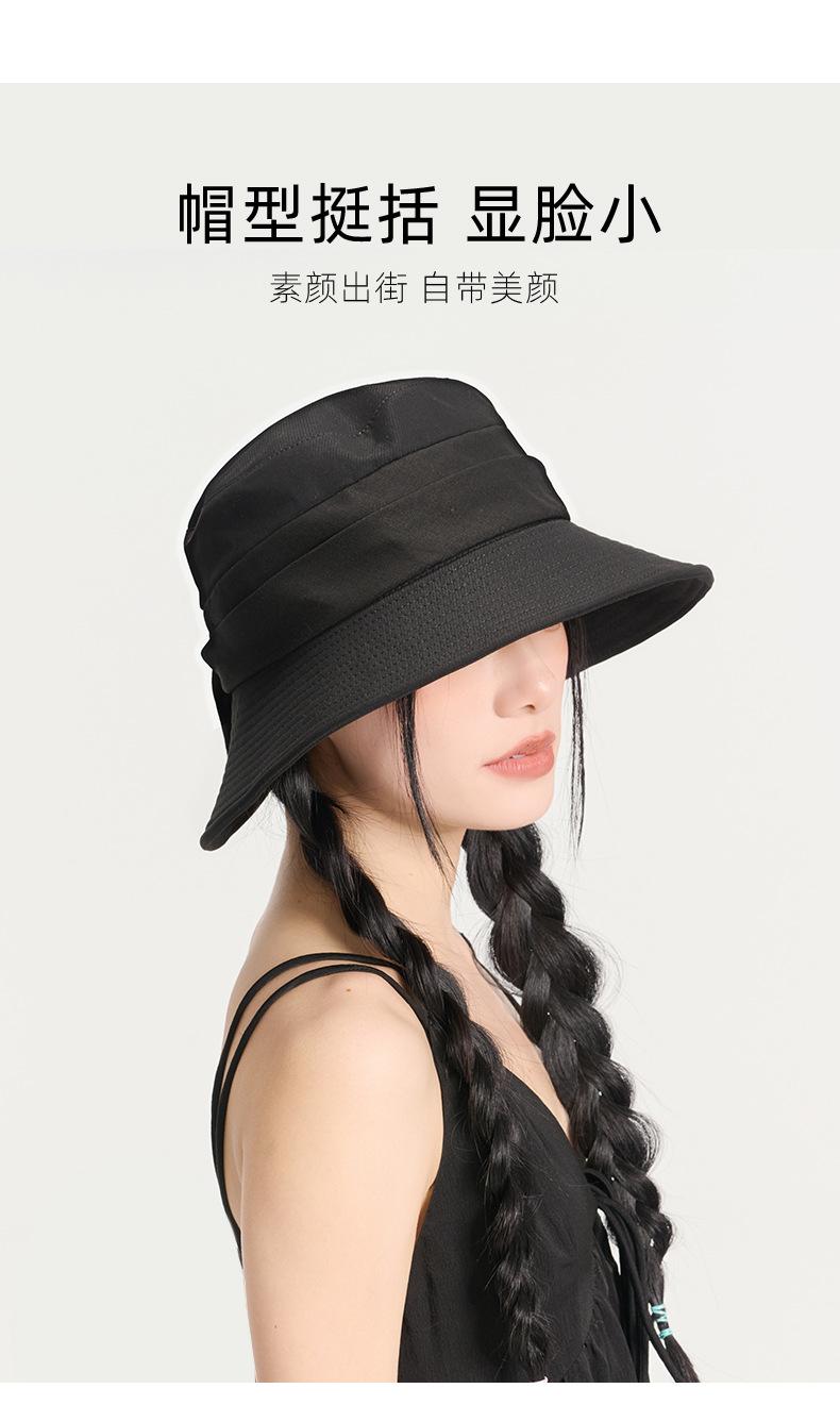 [Special Offer] Spring Summer Women's Sun Hat Outdoor Casual Sun Hat Face Slimming Sun Protection Hat Bowknot Fisherman Hat