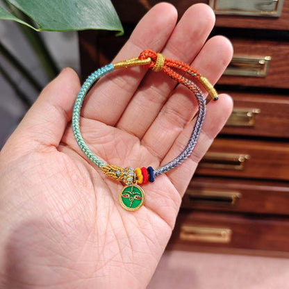 Changshu Seven Wisdom Bracelet Seven Colors Lucky Pen Good Luck DIY Braided Red String Gift for Men and Women High School Exam