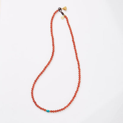 New Chinese Style Natural Sichuan Material 4MM Liangshan South Red Agate Bracelet for Women with Small Beads Cherry Persimmon Red South Red Agate Collection