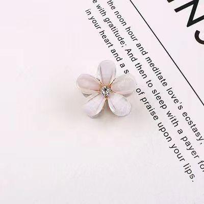 Internet Celebrity Camellia Women's Hair Claw Clip Internet Celebrity Braided Flower Bangs Hair Clip Women's Fashion Versatile