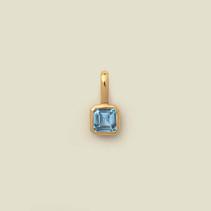 Titanium Steel Color Retention Colorful 12 Birthstone Pendant DIY Accessories Women Twelve Birthstone Cubic Zirconia Pendant Clavicle