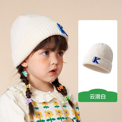 Children's Hat Boys and Girls Autumn Winter Korean Style Warm Knitted Anti-Pilling Fashion Baby Wool Hat