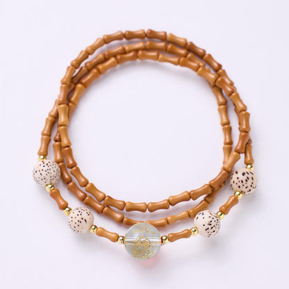 Nanhong Dream Bamboo Knot Olive Stone Bracelet Star Moon Bodhi Red Agate Heart Sutra Three-Circle Multi-Treasure Bracelet
