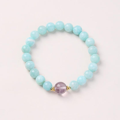 8mm Natural Amethyst Bracelet for Women Purple Lavender Amethyst High-end Bracelet