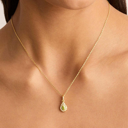 Titanium Steel Color Retention In Stock December Birthstone Irregular Pendant Necklace Round Coin Necklace