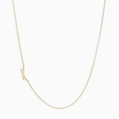 Titanium Steel High Color Retention 26 Letters Capital Initial Necklace for Women Clavicle Chain Gold Plated