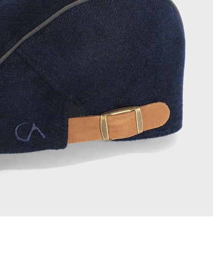 Men's Duckbill Cap Autumn Winter Retro Middle-aged Beret Elderly Hat Fashion Forward Cap Newsboy Hat