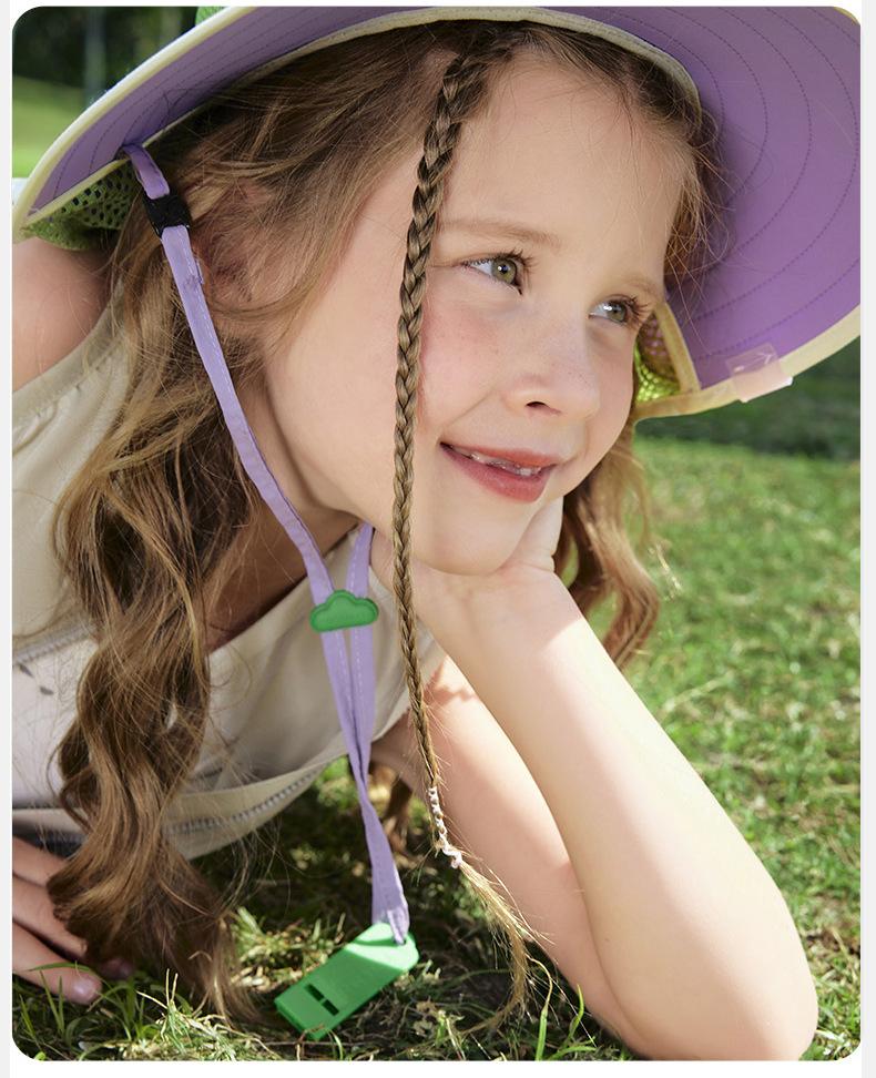 KK Tree Children's Sun Hat UV Protection Boys Girls Wide Brim Sunshade Baby Sun Hat 2025 New Model