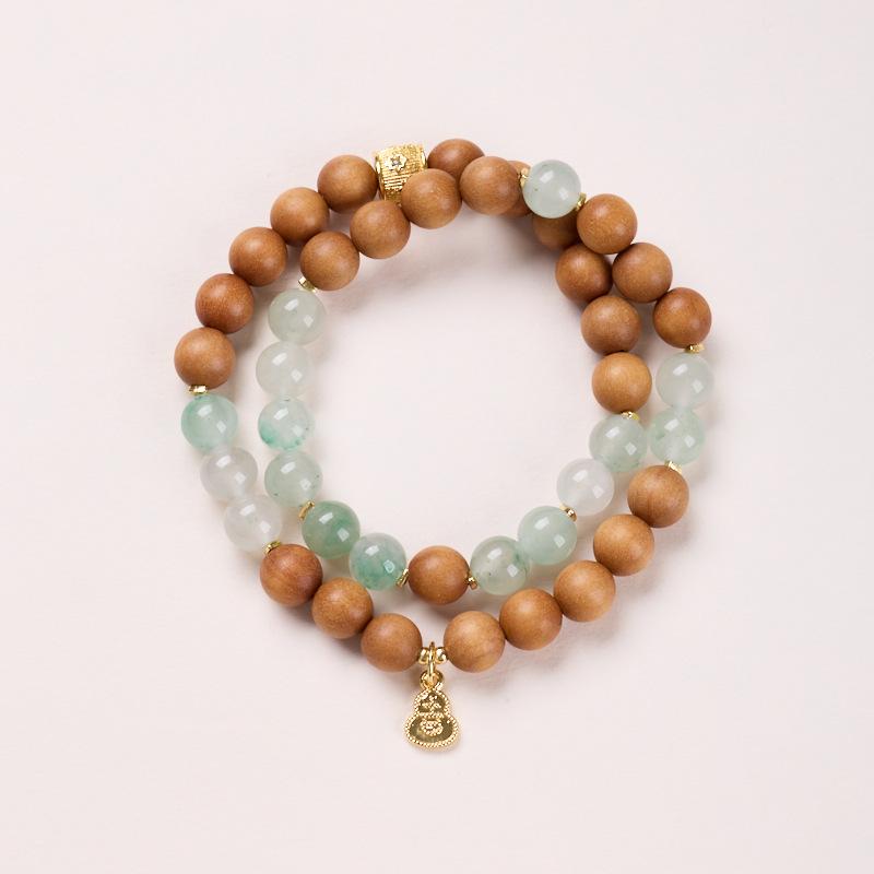 Natural 8MM African Jade Bracelet Neon Jade Necklace Earrings Bracelet Festival Chinese Style Gift