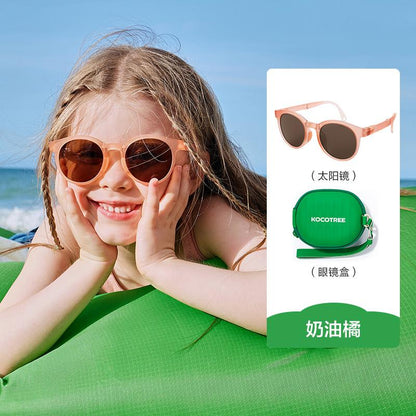 Children's Sunglasses Polarized Foldable Boys Girls Sun Glasses Baby UV Protection Eye Protection Trendy Fashion