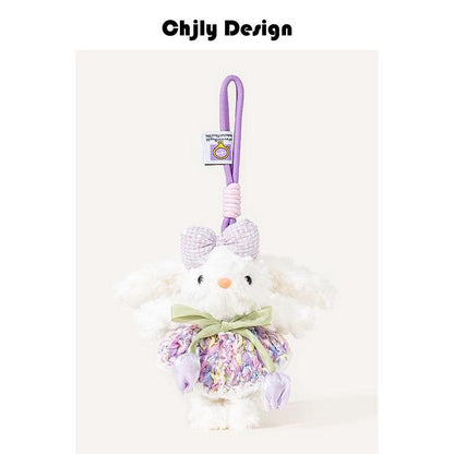 Plush Soft Cute Keychain Pendant Little Red Book Same Style Adorable Rabbit Plush Doll Cartoon Bag Pendant for Women