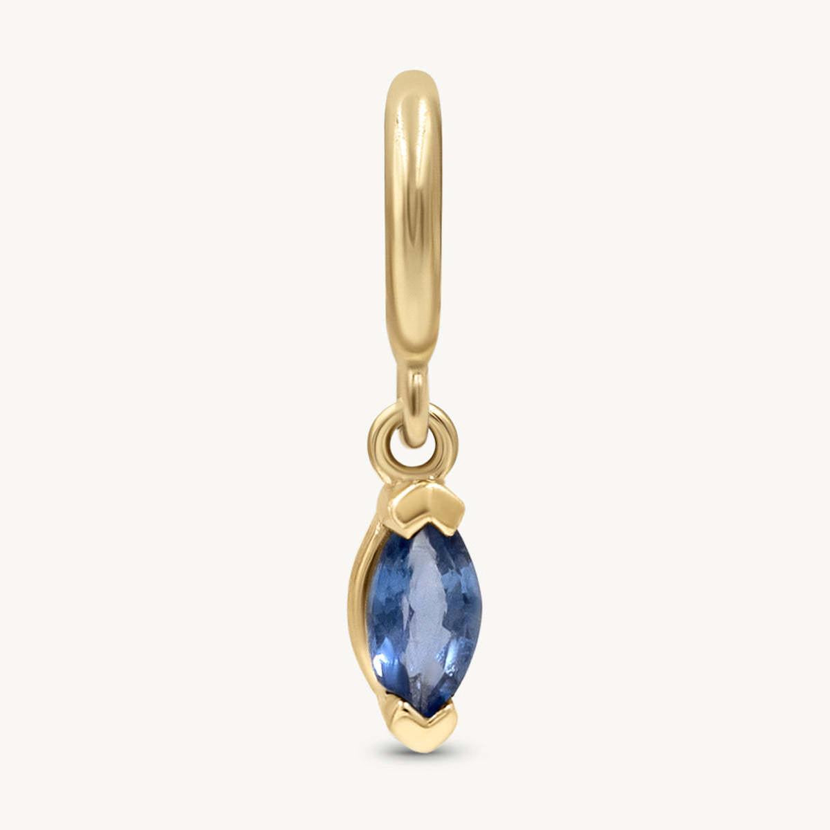 In Stock Classic Elements DIY December Birthstone Zircon Pendant for Women Mother's Day Color Retention Vacuum Furnace Plated 18K Gold